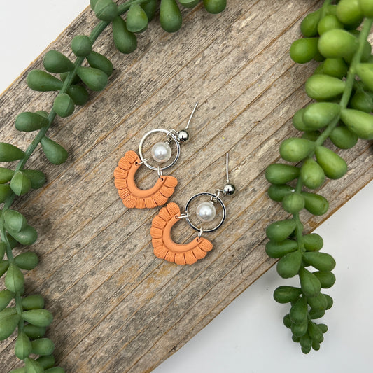 Fall Boho Orange Earrings