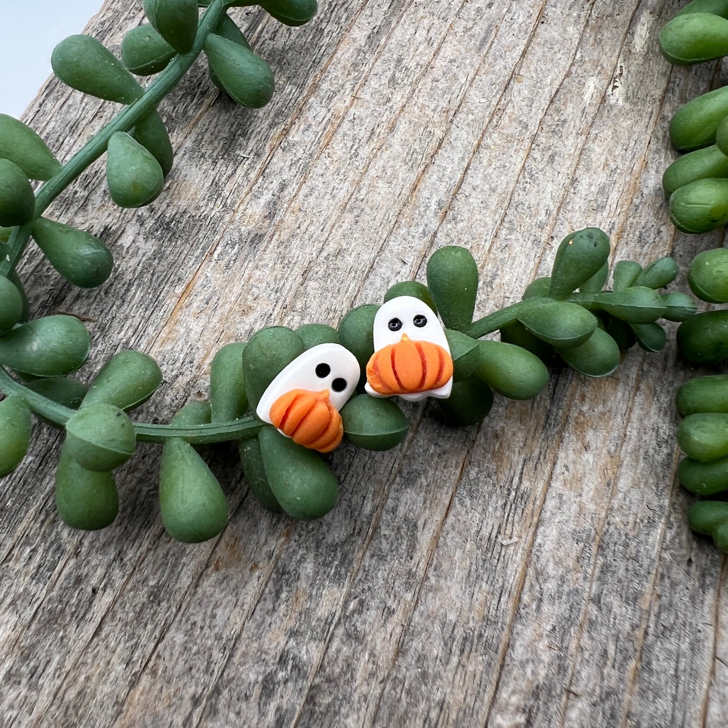 Mini Ghost Pumpkin Studs